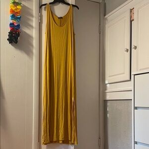 Popular Basics Mustard Maxi Dress